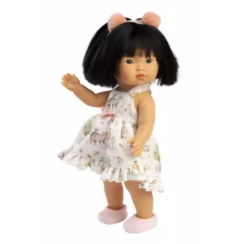 Muñeca 28 cm Llorens con rasgos realistas y cuerpo blando, modelo 28040
