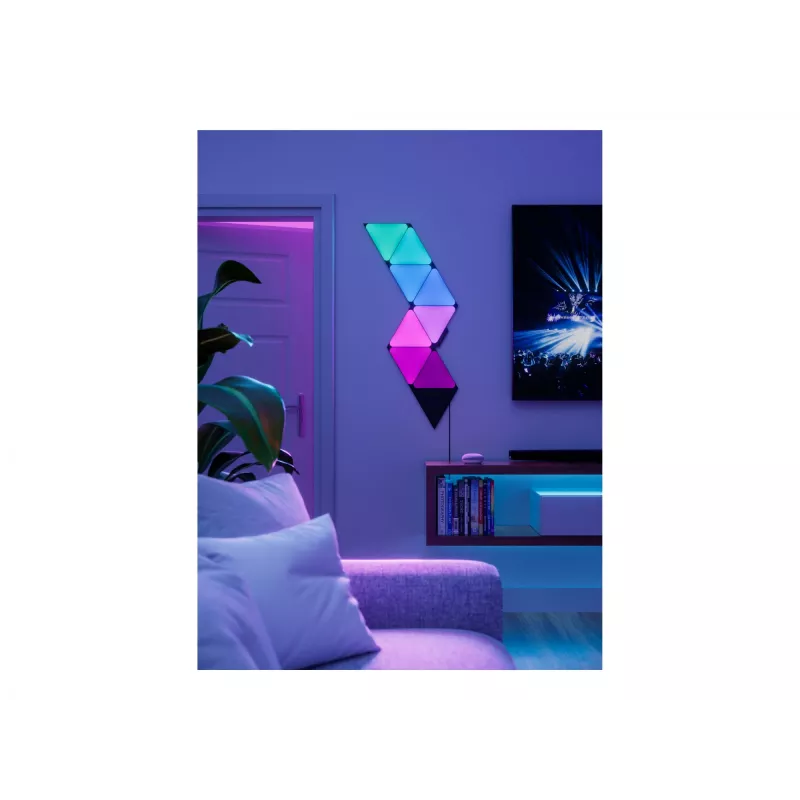 Panel inteligente Nanoleaf NL47-0101TW-3PK Wi-Fi negro 3 uds.