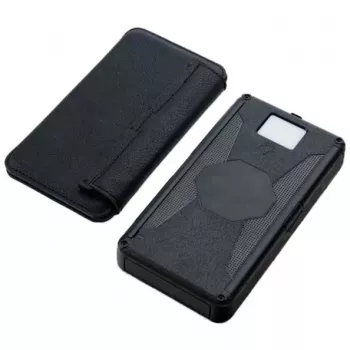 Batería externa portátil PowerNeed ES20000B 20000 mAh — 2x USB 5V/2A, 9W, resistente al agua, negra, 370 g