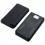 Batería externa portátil PowerNeed ES20000B 20000 mAh — 2x USB 5V/2A, 9W, resistente al agua, negra, 370 g