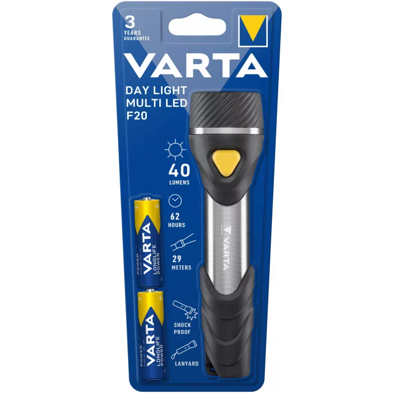 Linterna de mano Varta Day Light Multi LED F20 negro plata amarillo