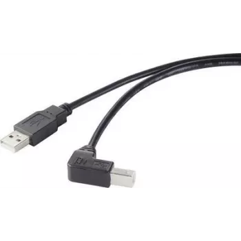 Renkforce RF-4613068 cable USB 0,5 m USB 2.0 USB A USB B negro (RF-4613068)