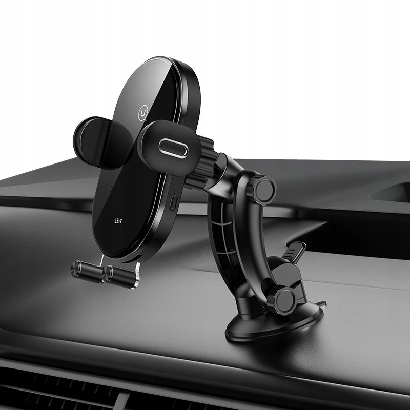 Soporte magnético para coche para smartphones usams US-CD131 15W automático para parabrisas y salpicadero