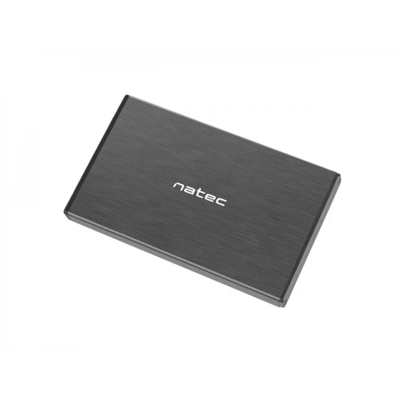 NATEC RHINO GO Carcasa USB 3.0 para HDD/SSD SATA de 2,5'', negro Aluminio