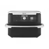 Freidora de aire caliente doble de 10,4 L Ninja AF500EU, independiente, 2470 W, negra, acero inoxidable
