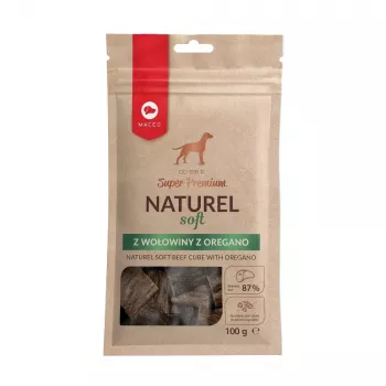 Snacks para perros MACED 40-0001-0742 ternera 100 g — snack duro natural, 33,7 % proteína, 22 % grasa