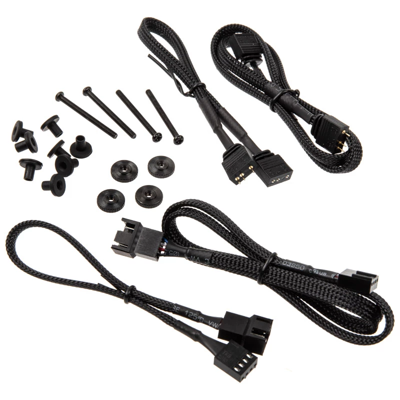 KING KITS LUBU-048 120 mm ARGB PWM Pack de 3 ventiladores para carcasa