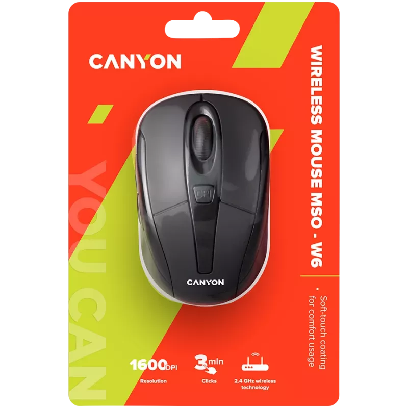 Ratón Canyon CNR-MSOW06B RF inalámbrico