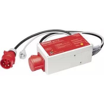 Adaptador de medición Benning conector schuko macho - conector hembra CEE BENNING MA 2-16 Rojo (044160)