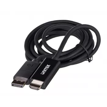 Cable UNITEK DisplayPort 1.2, HDMI, 4K@60 Hz, 1,8 m, V1608A