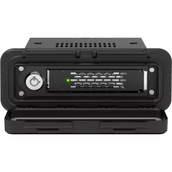 ICY DOCK - ToughArmor - EX MB601V4KW-B - caja marco extraíble para 1 bahía de SSD NVMe U.2/U.3 de 2.5 en versión robusta con frontal repelente al agua