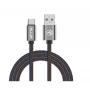 Cable de datos USB Tellur USB a Type-C 1 m, denim, cable trenzado de 1 m para carga y transferencia de datos