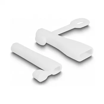 DeLOCK tapa antipolvo para conector macho USB Type-A y conector macho Apple Lightning, set de 2 blanco