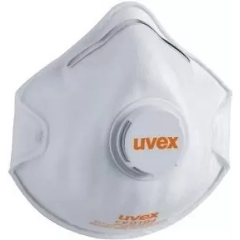 Mascarilla de protección respiratoria UVEX silv-air classic 2210 FFP2 con válvula — pack de 15