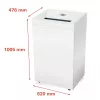 Destructora de papel HSM Pure 940, 165 l, 3,9x40 mm