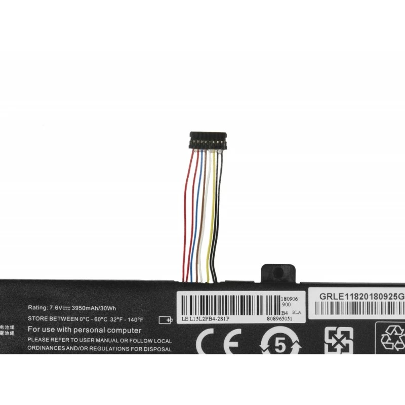 Batería Green Cell LE118 para Lenovo Ideapad 310-15 (7,6 V, 3500 mAh, 4 celdas, LiPo, negro)
