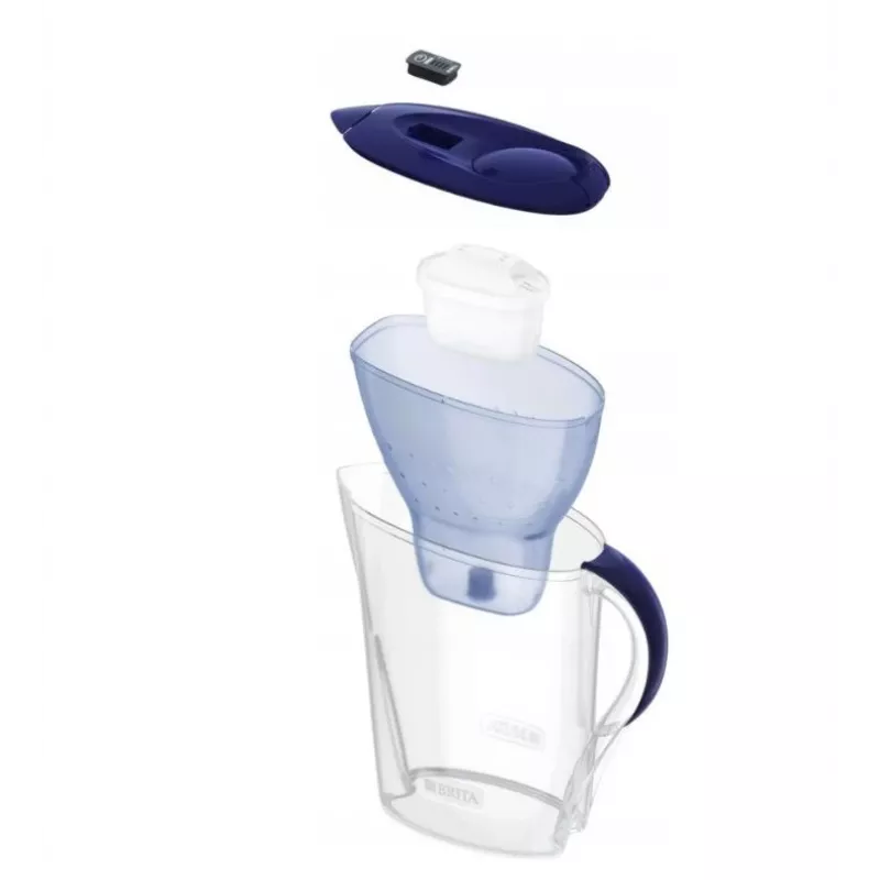 Jarra filtrante de agua BRITA Marella 2,4 l con 3 cartuchos Pure Performance, Maxtra Pro, azul