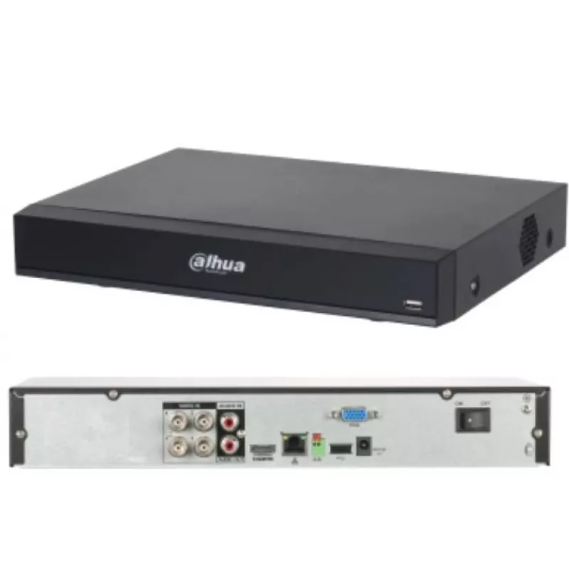DAHUA DVR 4CH HDCVI XVR7104H-4K-I3 Grabadora pentabrid 4K, 4 canales