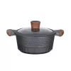 Menaje de cocina Resto Kitchenware Capella 2,6 L redondo negro madera