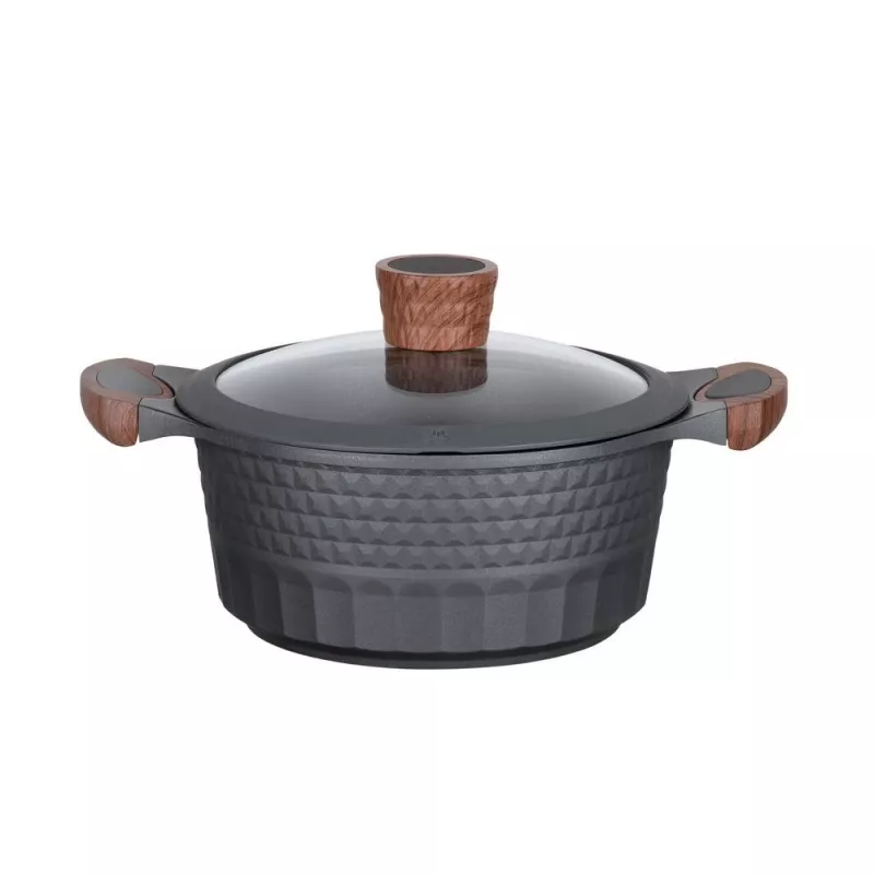Menaje de cocina Resto Kitchenware Capella 2,6 L redondo negro madera