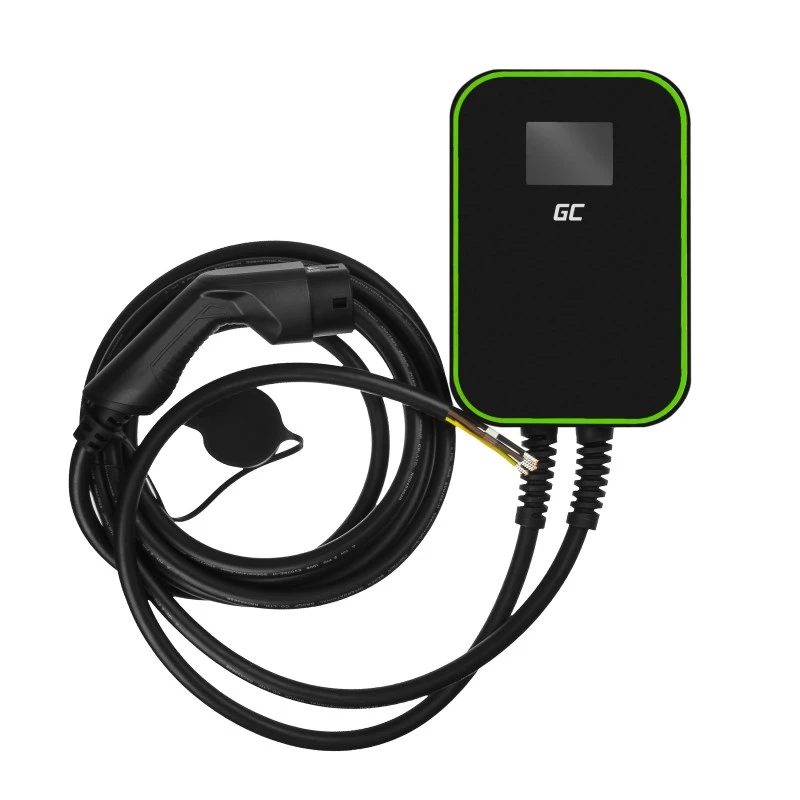 Estación de carga para vehículo eléctrico Green Cell EV14 22 kW Negro Aluminio Pared