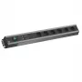 Unidad de distribución de alimentación Bachmann 300.011 6 tomas AC 2U negro gris