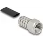 Conector macho F de crimpado para cable coaxial RG-59 DELOCK 91778 con tubo termorretráctil