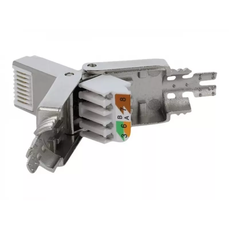 Conector de cable DeLOCK 86477 RJ-45 gris