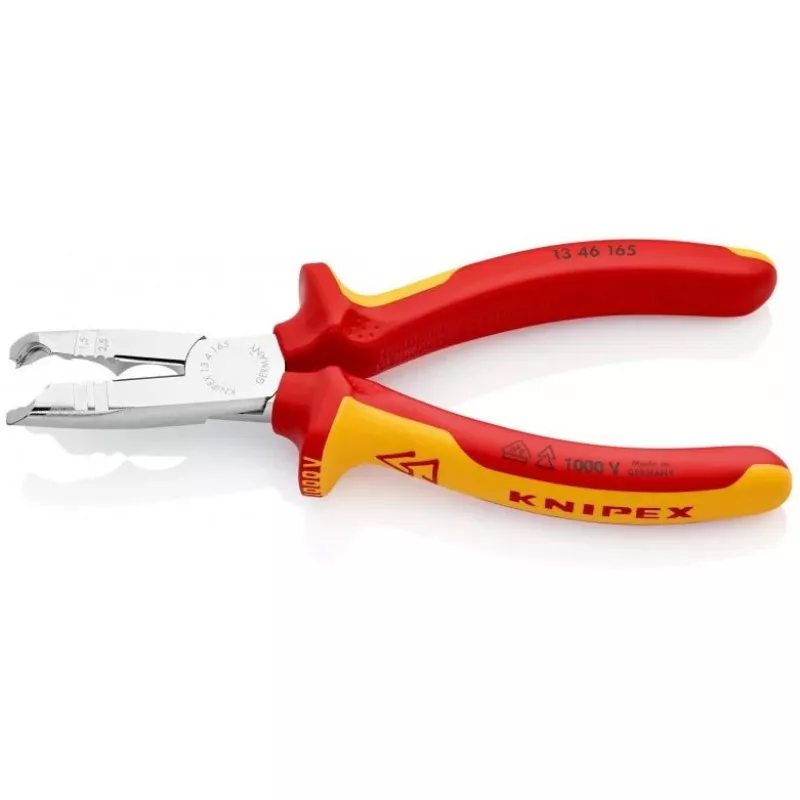 Alicates pelacables Knipex 13 46 165 rojo, amarillo