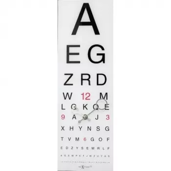NeXtime Reloj 3067 Eyesight, 75x25,4 cm, reloj de pared, blanco/negro