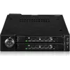 Adaptador para bahía de unidad icy dock MB092VK-B para 2 SSD NVMe U.2 / U.3 de 6,3 cm en bahía de 3,5 pulgadas (negro)