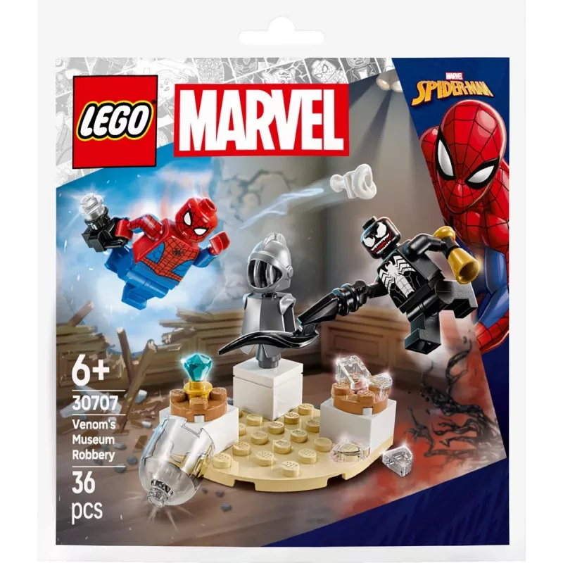 Juguete de construcción LEGO Venoms Museumsraub set Polybag 30707 – Marvel Super Heroes, pequeño set coleccionable
