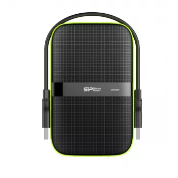 SILICON POWER Armor A60 - disco duro - 4TB - externo (portátil) - 2.5 (6,4 cm) - USB3.0 - negro (SP040TBPHDA60S3K)