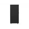 Armario rack Lanberg FF01-8042-23B de suelo de 19 pulgadas 42U 800x1000 mm, puerta de malla perforada, flat pack, negro