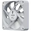 Ventilador APNX FP1-120-R PWM ARGB blanco 120mm, control PWM, iluminación ARGB