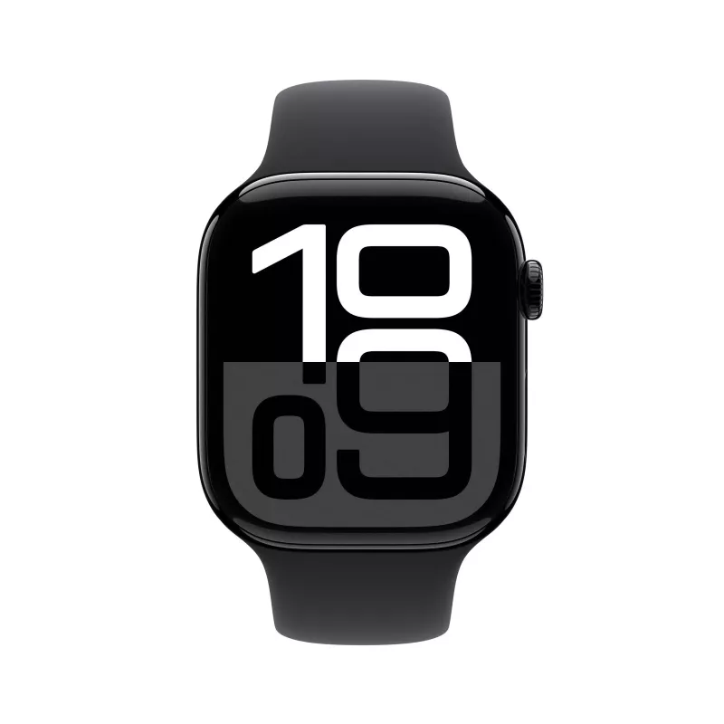 Watch Series 10 GPS 42 mm Jet Black Aluminium carcasa con correa deportiva negra - S/M