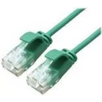ROLINE GREEN cable de parcheo UTP Cat.6A (clase EA), LSOH, delgado, verde, 1 m (21.44.3933)