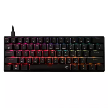 Teclado mecánico gaming White Shark Shinobi-2 con switches Red, negro, distribución US