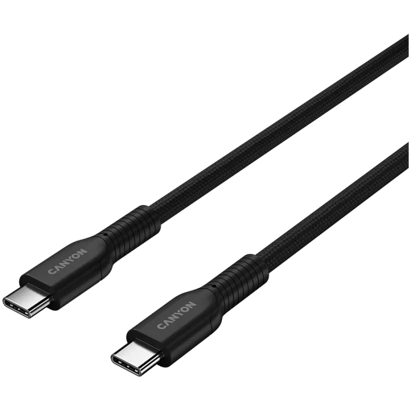 CANYON Cable OnWire 60CL C-C 60W COLOR trenzado 1m negro