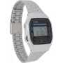 Reloj digital CASIO A168WA unisex plateado – resistente al agua, pantalla LED