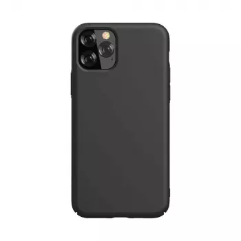 Funda de silicona Devia Nature Series para iPhone 12 Pro Max — negro, funda protectora soft-touch