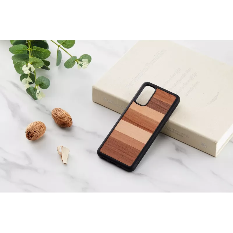 Funda para móvil Man and Wood Galaxy S20 negro — Funda protectora para Samsung Galaxy S20