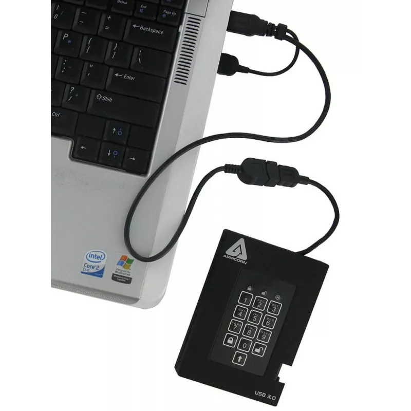 Unidad SSD Apricorn 512 GB 2,5 pulgadas USB 3.2 Gen 1 A25-3PL256-S512F