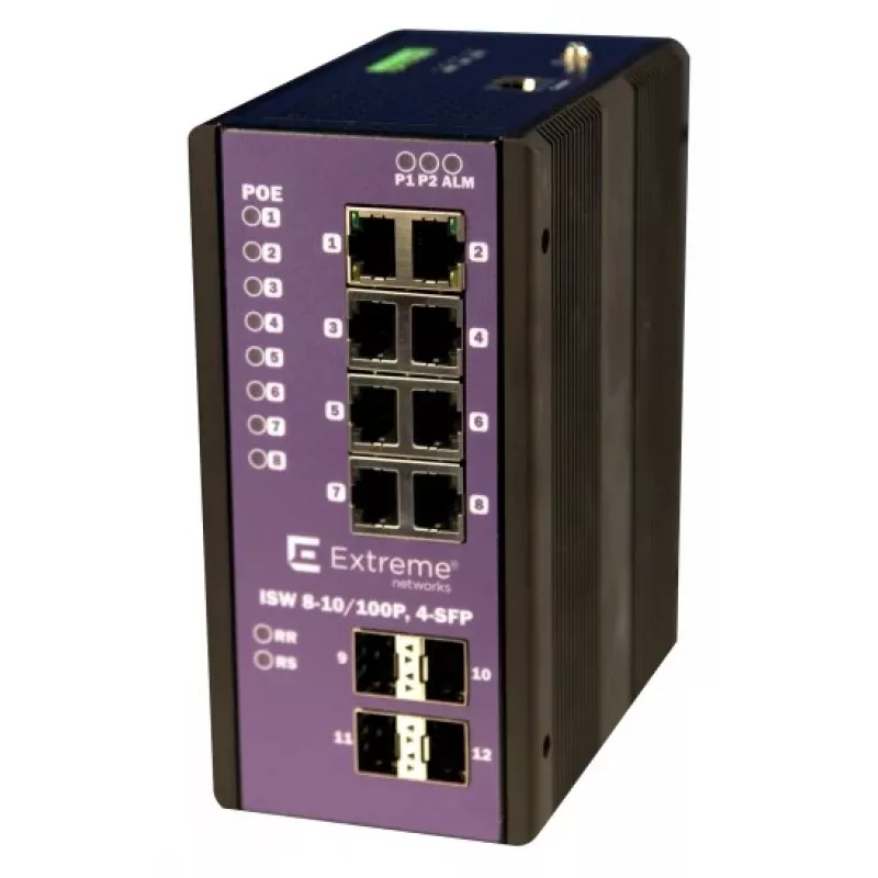 Extreme 8-PORT POE+ Gigabit con 4-PORT Sfp temperatura de funcionamiento -40 °C - +75 °C