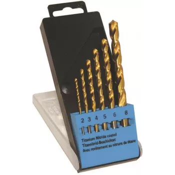 Set de brocas c.k tools T3293 – con recubrimiento HSS-TiN, 6 piezas, DIN 338