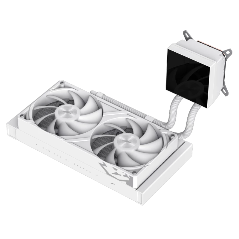 Refrigeración líquida para CPU Gamemax | GLACIER 240 LCD WH | Intel, AMD
