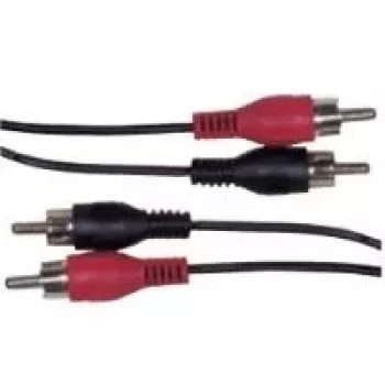 Cable de audio Schwaiger CIK5125 10 m 2xRCA conector macho negro