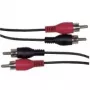 Cable de audio Schwaiger CIK5125 10 m 2xRCA conector macho negro