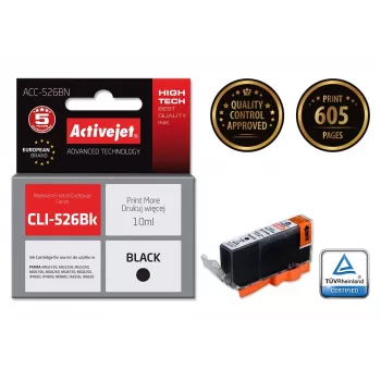 Activejet ACC-526CN tinta (sustituto de Canon CLI-526C; Supreme; 10 ml; cian)
