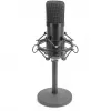Micrófono de condensador USB, estudio negro
